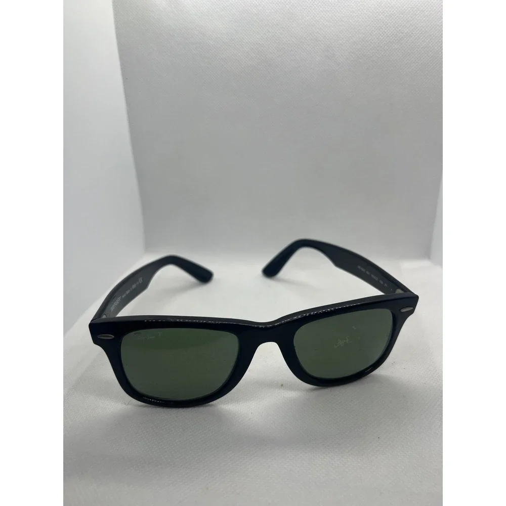 Ray-Ban Wayfarer Ease RB4340 601 Black Green Polarized Sunglasses 50mm Italy‎
